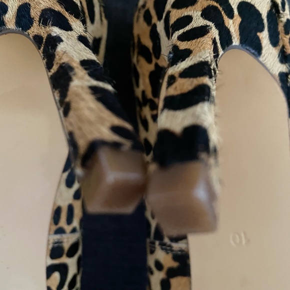 Charles David Leather Bonded Sole Leopard Print Pointed Toe Heels. Sz 10 - Picture 9 of 16